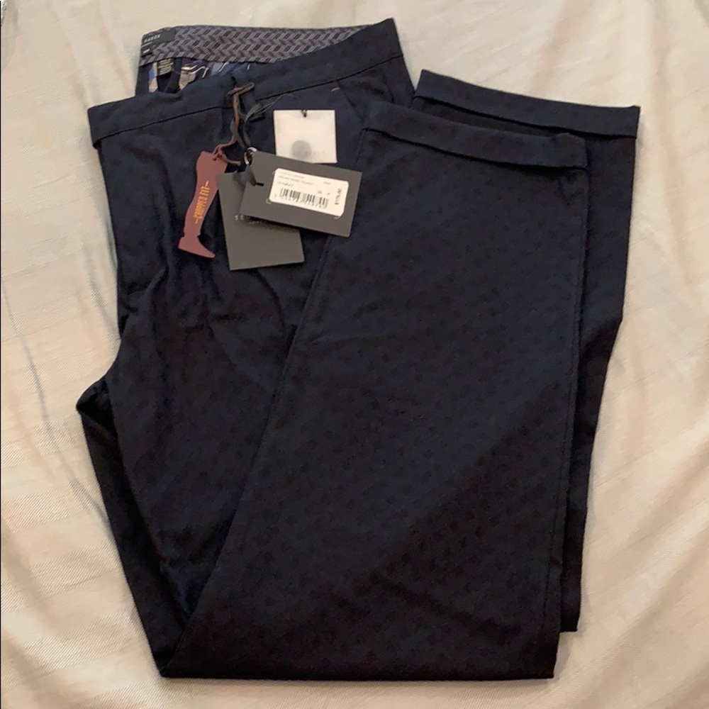 Brand New Ted Baker Men Trouser, 38 R, Navy